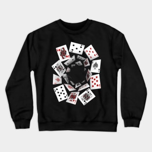 Falling Cards Crewneck Sweatshirt